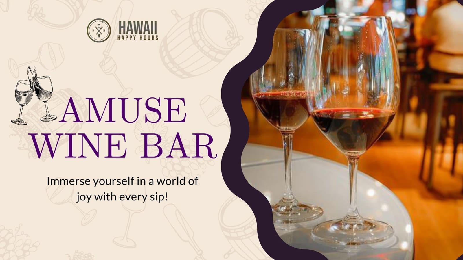 A Sip of Bliss: Amuse Wine Bar's Happy Hour Extravaganza