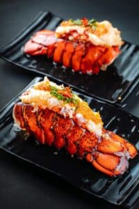 grilled lobster with toppings at Khan Skewer Restaurant